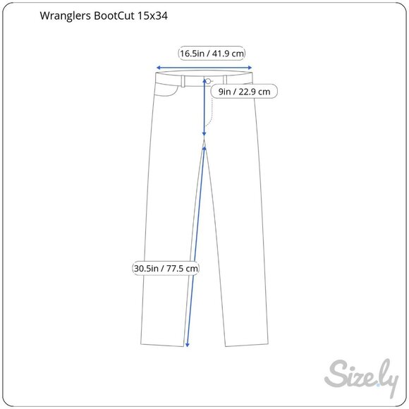 Wrangler Womens Size 15 x 34 Dark Wash Blue Essential Mid Rise Boot Cut Jeans - Picture 2 of 9